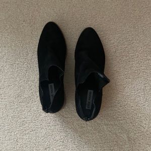 Steve Madden black nubuck booties